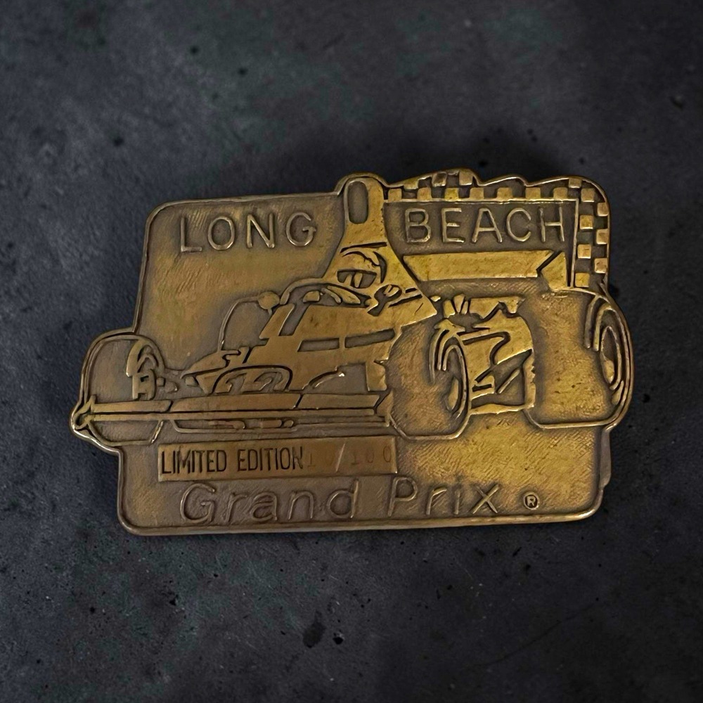 Long Beach Grand Prix Limited Edition Brass Belt Buckle Racing-Indy